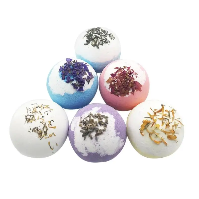 Сушеные цветочное эфирное масло пузырь мяч для ванной снятие стресса для ванной бомба спа ванна подарок Effervescence шары пузырь шарики для