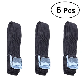 

6Pcs Kayak Roof Rack Lashing Straps With Buckle For Boat Bike Motor Cargo Tie Down Car Roof Rack Luggage Kayak Carrier Rope