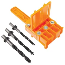 Woodworking Dowel Jig Fits 6 8 10mm Drill Bits Wood Drilling Doweling Hole Saw Tools Drill Guide with Carpenters