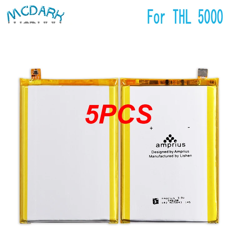 5 PCS/LOT For THL 5000 Battery Batterie Bateria Accumulator AKKU MTK6592 | Мобильные телефоны и аксессуары