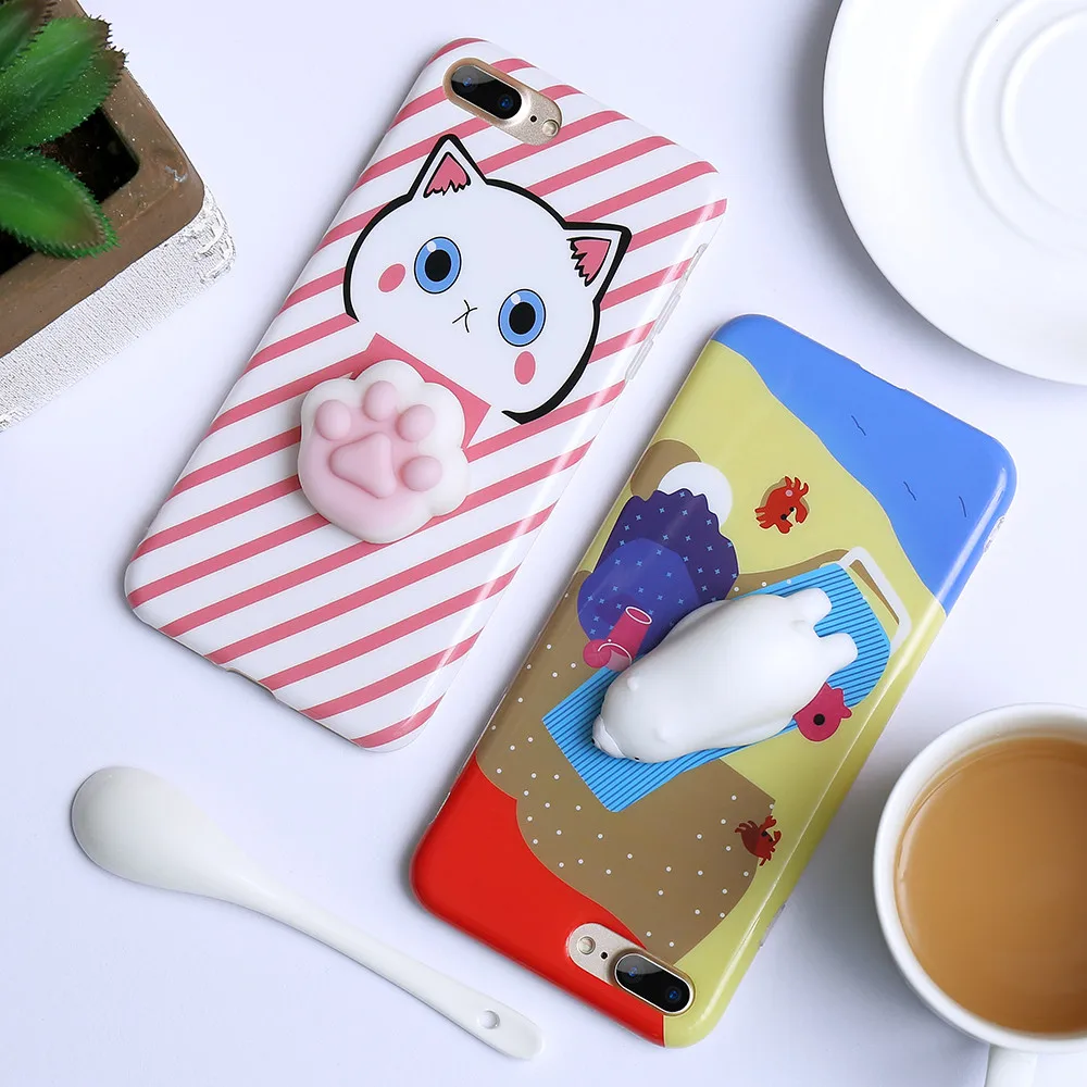 Оригинальный чехол KISSCASE для iPhone 7 8 Plus 6 S мягкие силиконовые чехлы телефонов 6S 5 5S SE
