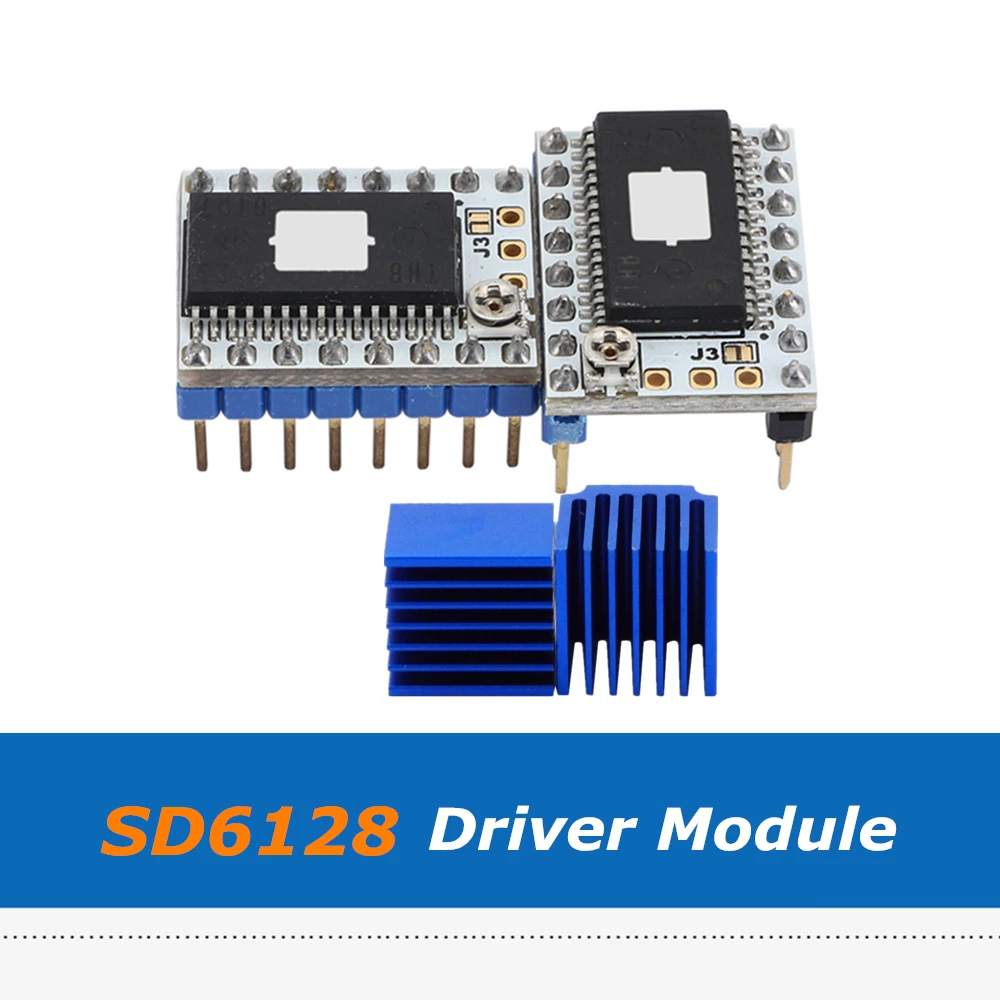 Модуль драйвера Stepstick SD6128 V1.1 аксессуары для 3D принтера драйвер Microstep с пиком 128 А 2