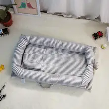 Портативный печатных детская кровать, пригодная для стирки для Люлька-качалка переносная кроватка для новорожденных малышей из хлопка; детская кроватка дышащая От 0 до 2 лет