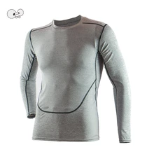 Рубашка для бега с длинными рукавами для мужчин Rashguard MMA обтягивающие майки колготки телесного цвета быстросохнущие фитнес-танки тренировочные футболки потоотводящие