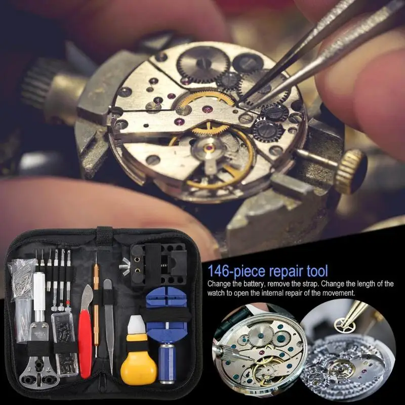 146pcs Professional watch tools set for Watch Case Opener Tool Set Repair Tools horloge gereedschapset hand-tools