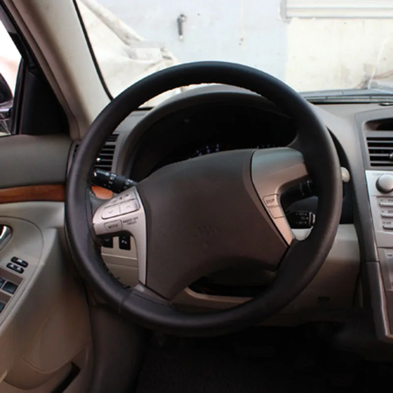 38 см авто чехол рулевого колеса автомобиля Воловья Кожа DIY ручной набор для шитья