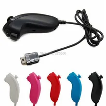 500 шт цвета Nunchunk пульт дистанционного управления для геймпад для nintendo wii Nunchunk пульт дистанционного управления Nunchuck Видео игровой коврик аксессуары самые низкие