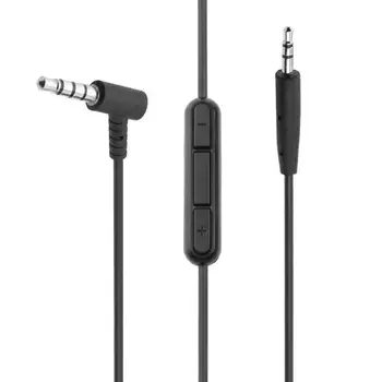 

Audio Cable Cord Cable 2.5mm to 3.5mm male to male With Mic Volume Control 1.5m For Bose QC25 Quiet Comfort Headphone