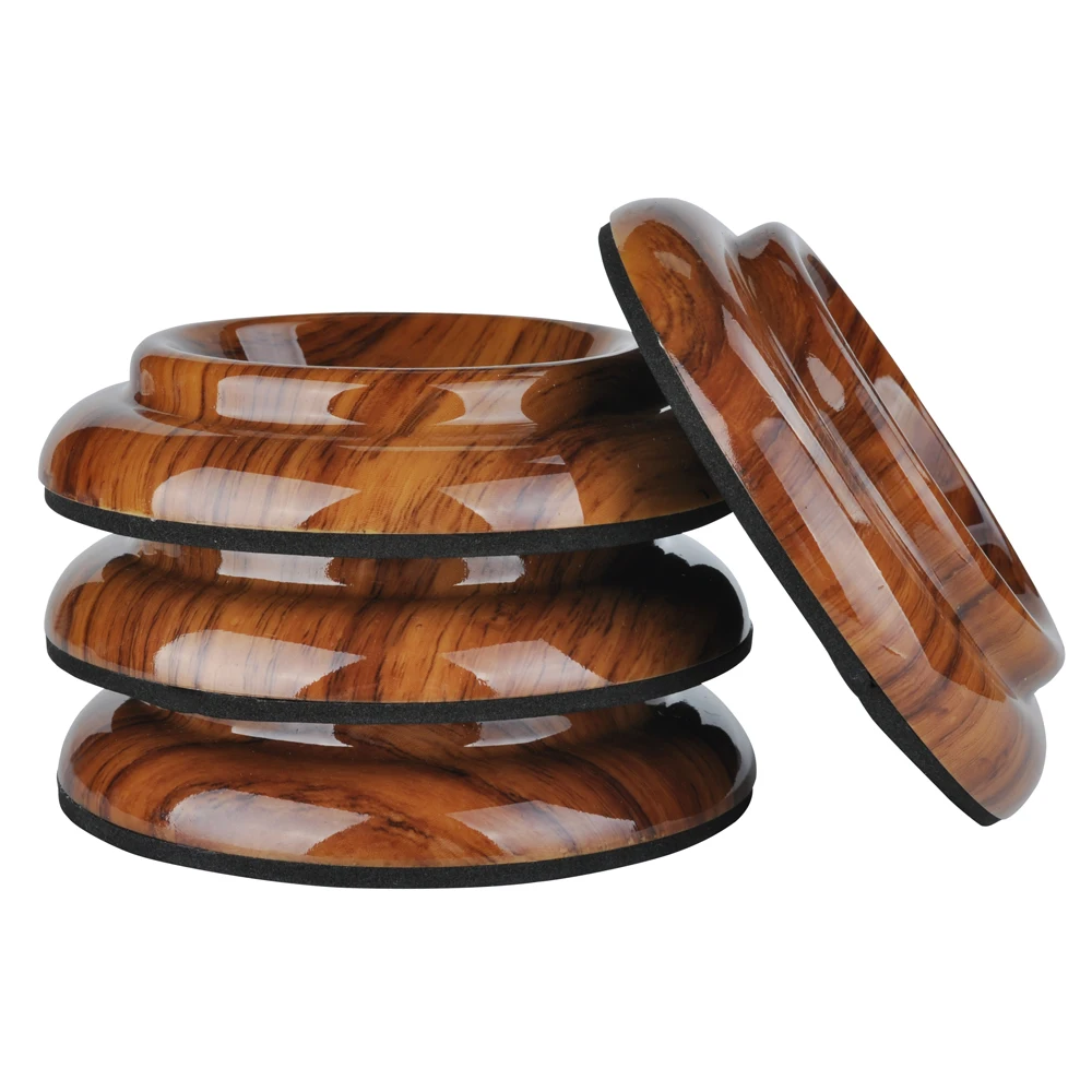 

BMDT-4Pcs Upright Piano Caster Cups,Rosewood Color Piano Caster Piano Leg Floor Protectors with Non-Slip & Anti-Noise Foam for