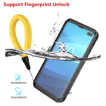 

For Samsung Galaxy S10 Plus Waterproof Case 360 Degree Protection Dustproof Shockproof Case For Galaxy S10 with Buoyancy Cotton
