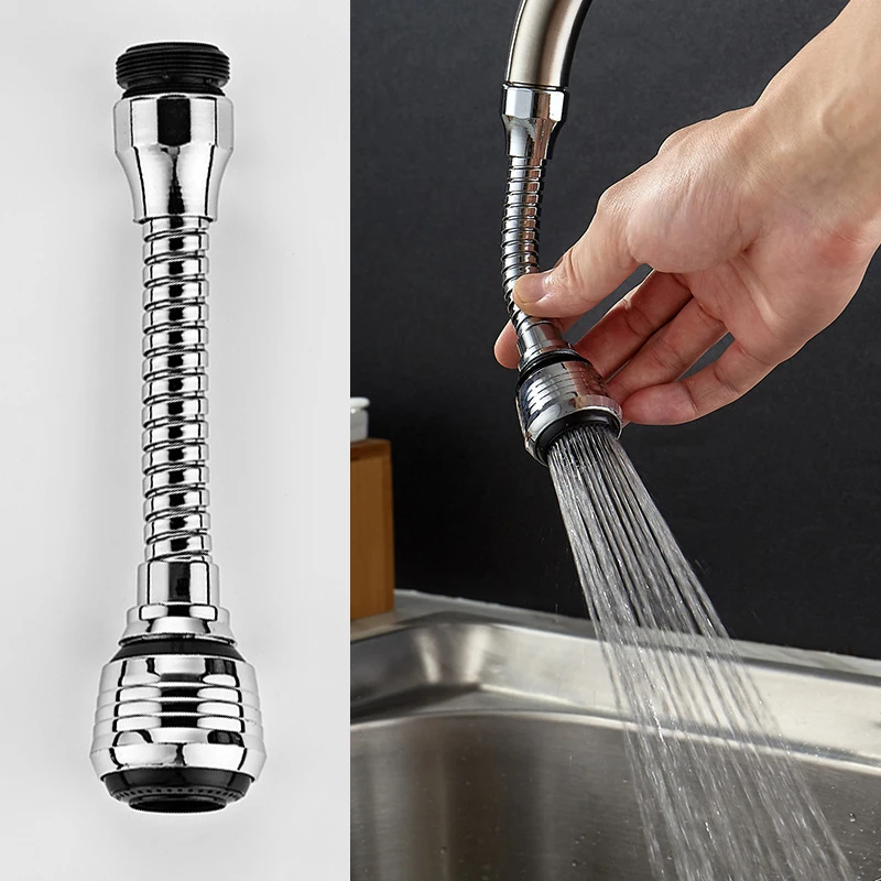 

Flexible Filter Adapter Kitchen Water Nozzle 360 Degree Connector Tap Aerator Diffuser Faucet Tap 1PC for Bathroom Water Saving
