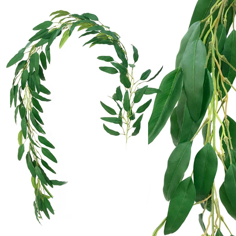 

2m Artificial Willow Vine Rattan Greenery Wicker Twig Home Wedding Garland Decor