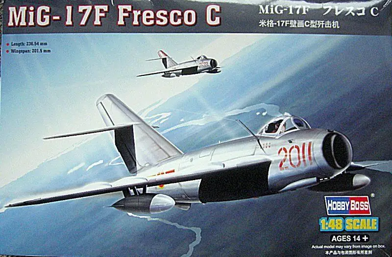 

Trumpeter 80334 1/48 Scale Soviet MiG-17 Fighter Bomber Aircraft Static Model