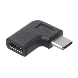90 градусов правый угол USB 3,1 Тип C мужчин и женщин USB-C конвертер адаптер