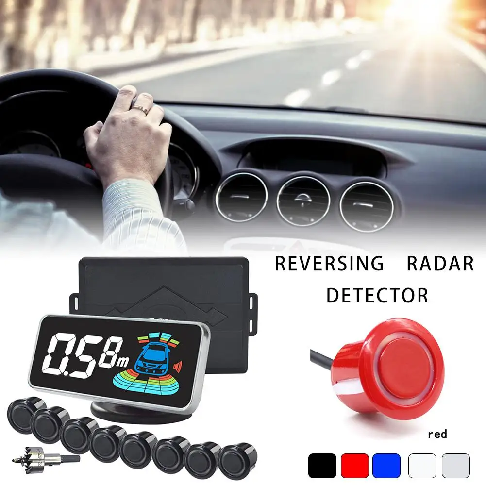 Sensor de aparcamiento QXNY 8 sensores coche marcha atr谩s Radar aparcamiento coche Detector asistencia de estacionamiento Radar reverso Sensor de aparcamiento QXNY 8 sensores coche marcha atr谩s Radar aparcamiento coche Detector asistencia de estacionamiento Radar reverso