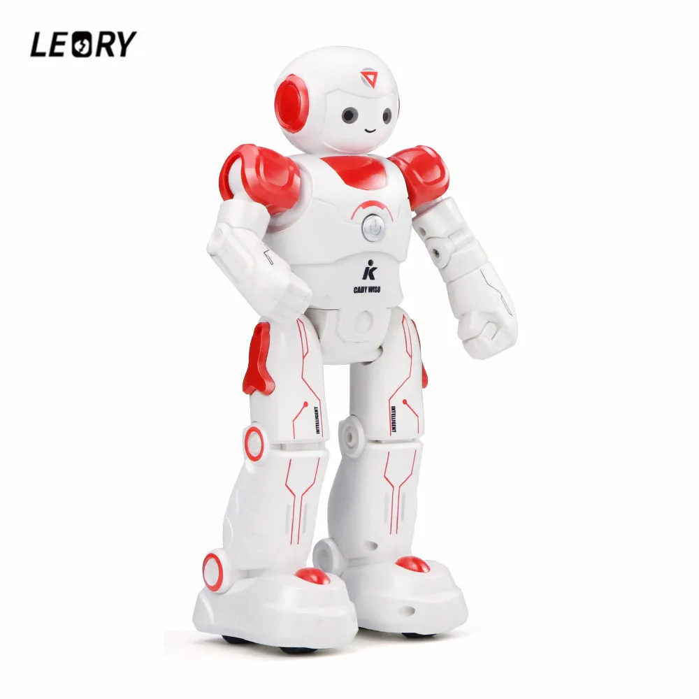 

LEORY LED Eyes RC Robot Smart Voice Programming DIY Body Gesture Model Humanoid Robot Toy For Child Gift
