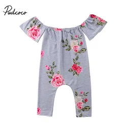 Pudcoco/Коллекция 2019 года, одежда для маленьких девочек длинные Комбинезоны, костюм для новорожденных детей, Детский хлопковый комбинезон для