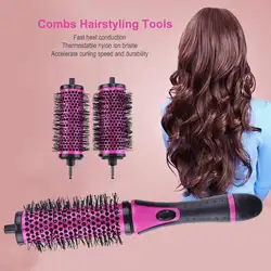 Профессиональные волос Combs1 комплект круглая щетка для волос Curl Съемная расчески на ручке салон по уходу за волосами инструмент для укладки