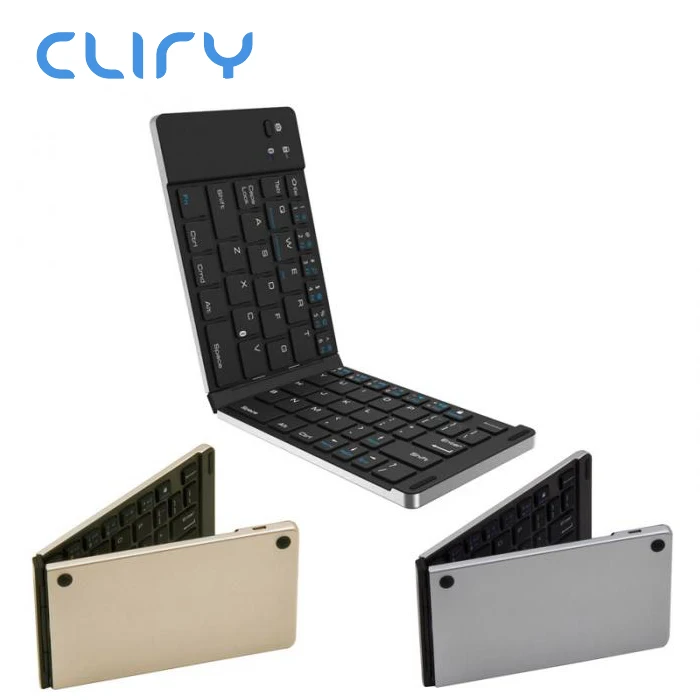 

Cliry Recargeable New Portable Universal Wireless Bluetooth 3.0 Keyboard Folding Foldable for iPhone iPad IOS Android Tablet
