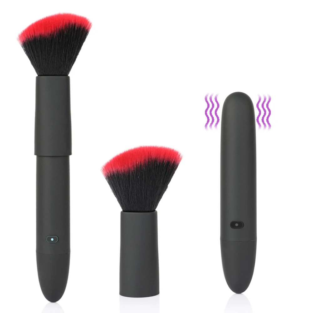 Vibrating Makeup Brush Shape stick AV Wand Massager For Women 10 Speeds