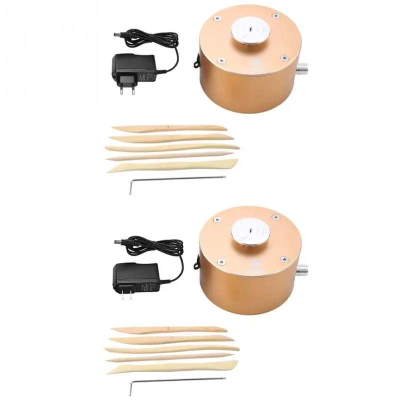 

12V Mini Clay Making Pottery Machine Ceramic DIY Craft 100-240V Flexible Foot Pedal For Ceramic Work Ceramics