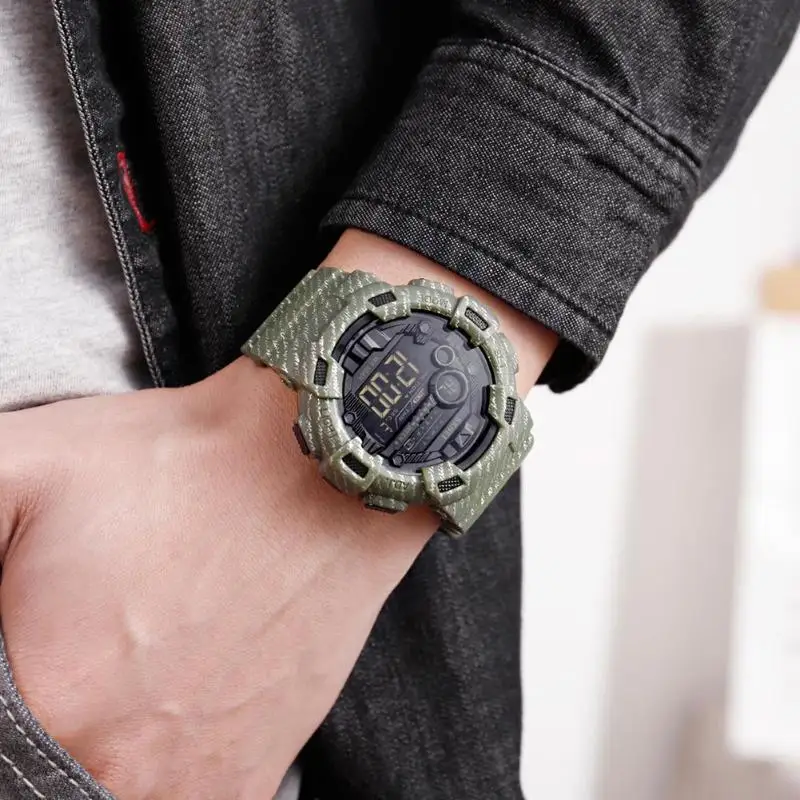 SKMEI Роскошные спортивные мужские часы G цифровой шок военный армейский Спорт светодиодный водонепроницаемый наручные часы мужские Relogio Masculino для подарка