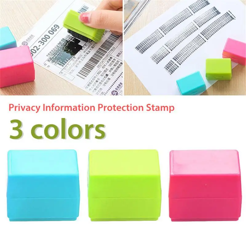 

Portable Roller Self Covering Garbled Confidential Stamps Identity Code Privacy Information Seal Theft Protection Stamp