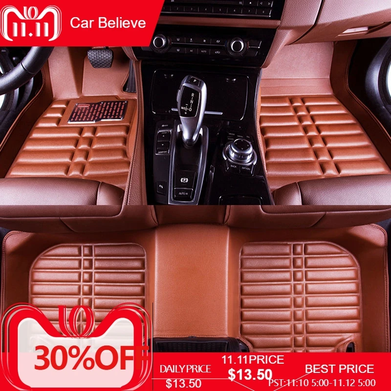 

Car Believe car floor Foot mat For toyota rav4 corolla 2008 land cruiser 100 prado 120 prius highlander camry accessories carpet