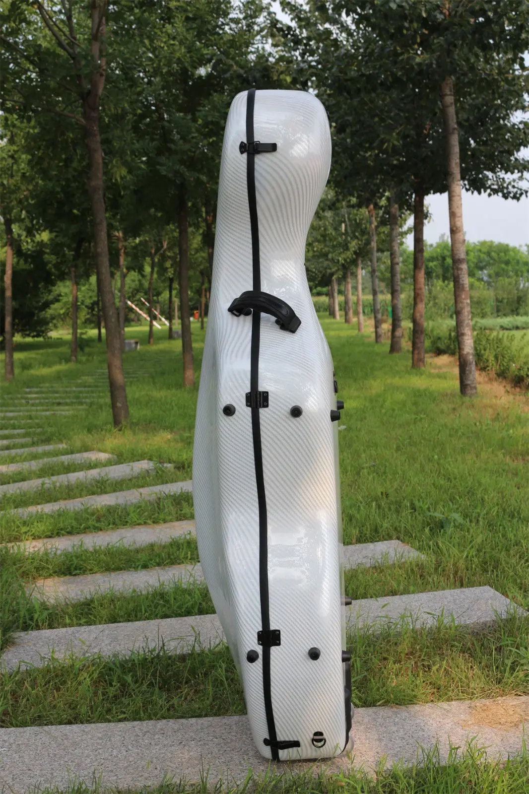 Чехол для виолончели, 4/4 углеродное волокно, композитный, высокая прочность, с колесом yinfente#12