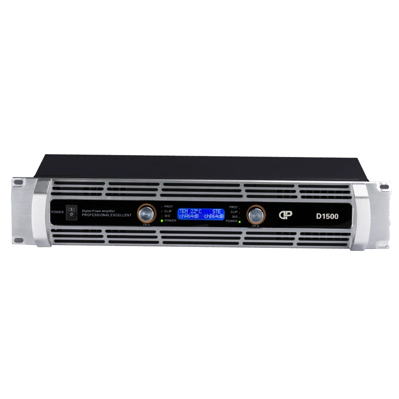 

2 Channel Mosfet Amplifier Professional power amplifier RMS 2*1500W at 8ohm Stereo Class D Amplifier line array Tulun play d1500