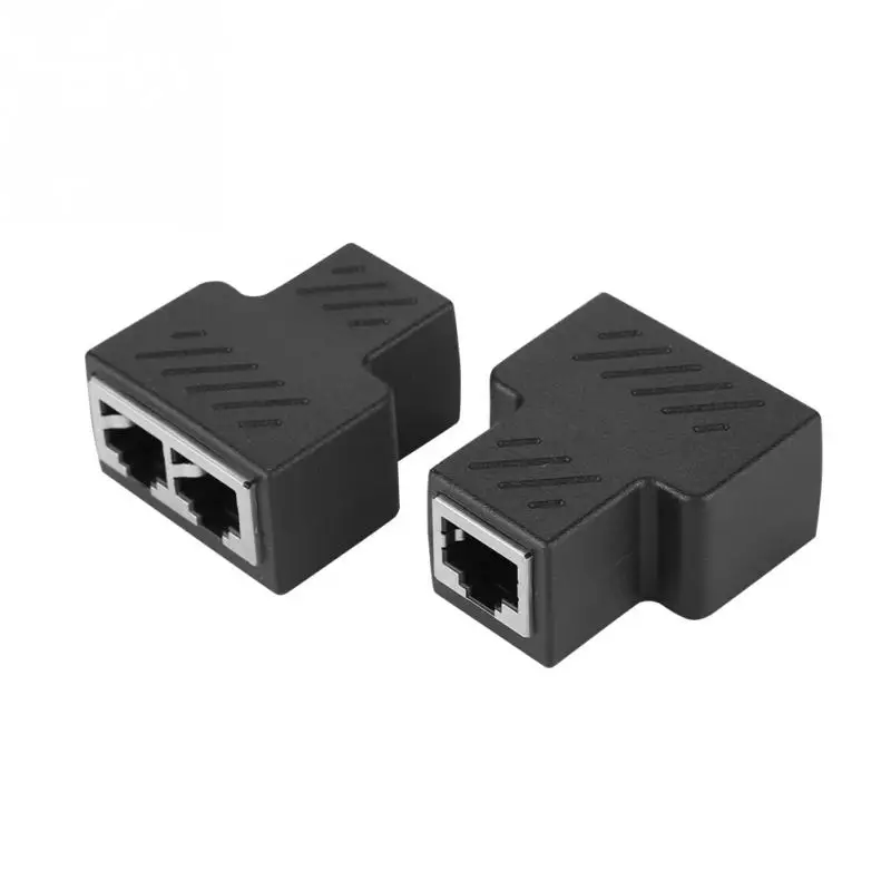 

2PCS 3.5MM Male 3-channel Network RJ45 8-core Jack Splitter Adapter POE Network Distributor