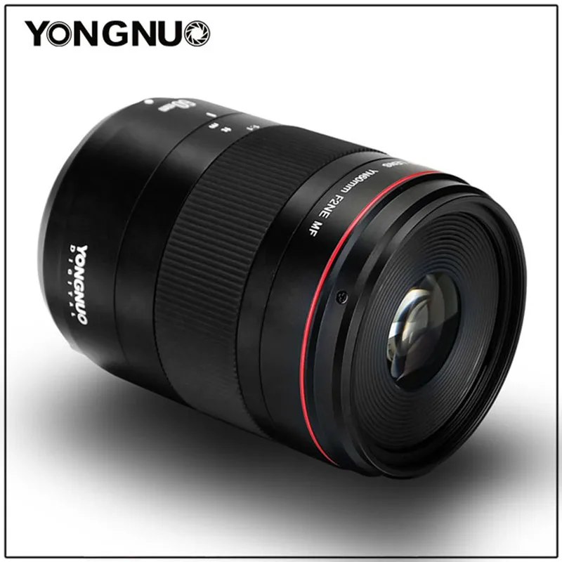 YONGNUO YN60mm F2Ne MF 0,234 m макро объектив ручной фокусировки с индикатором расстояния для Nikon D3400 D5600 D7500 D850 D5 DSLR камеры