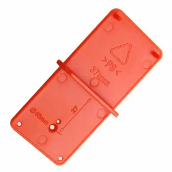 

35mm-40mm Practical Door Hinged Hole Locator Woodworking DIY Tool Opener Template Durable Accurate Drilling Guide Orange