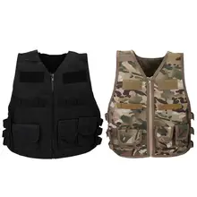 Детские Enfants камуфляжные игры тренировочные нейлоновый жилет v-образный вырез мульти-Карманный жилет уличная спортивная одежда и аксессуары