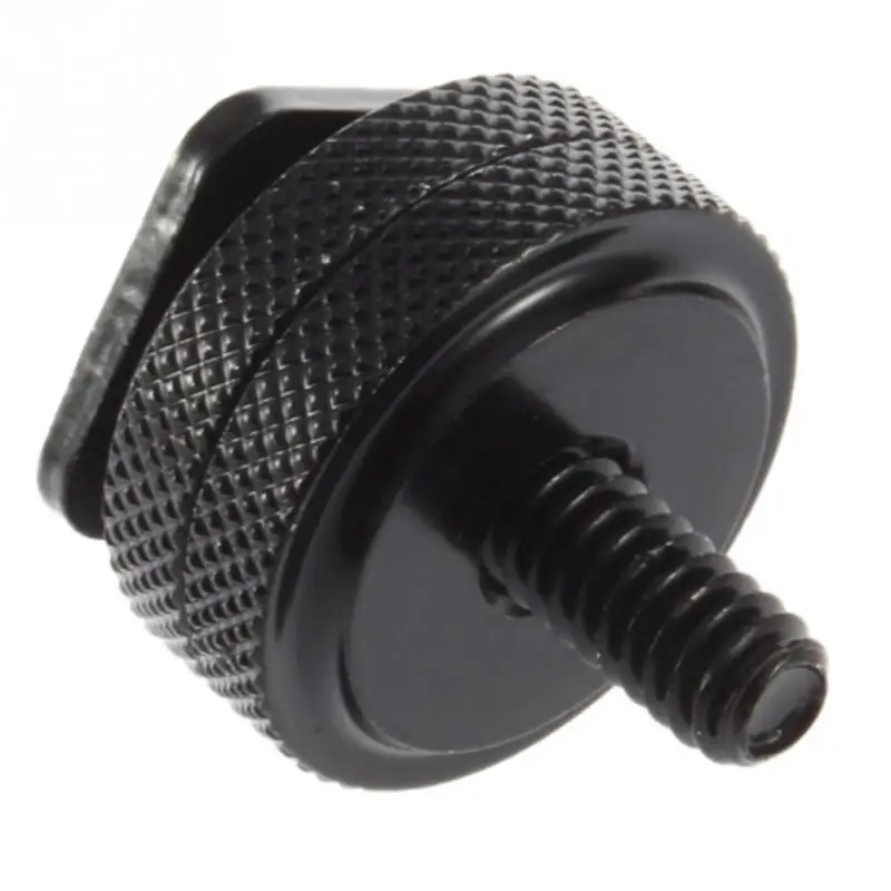 

1/4 3/8 Tripod Screw to Flash Hot Shoe Mount Adapter For DSLR SLR on Hotshoe Studio Accessory Screw Aluminum Metal Tripod Screw