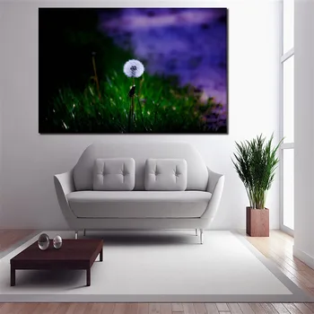 

Wall Art Pictures Home Decorative Kitchen Framework 1 Piece Dandelion Macro Painting HD Prints Modular Poster Shipped 24 Hour
