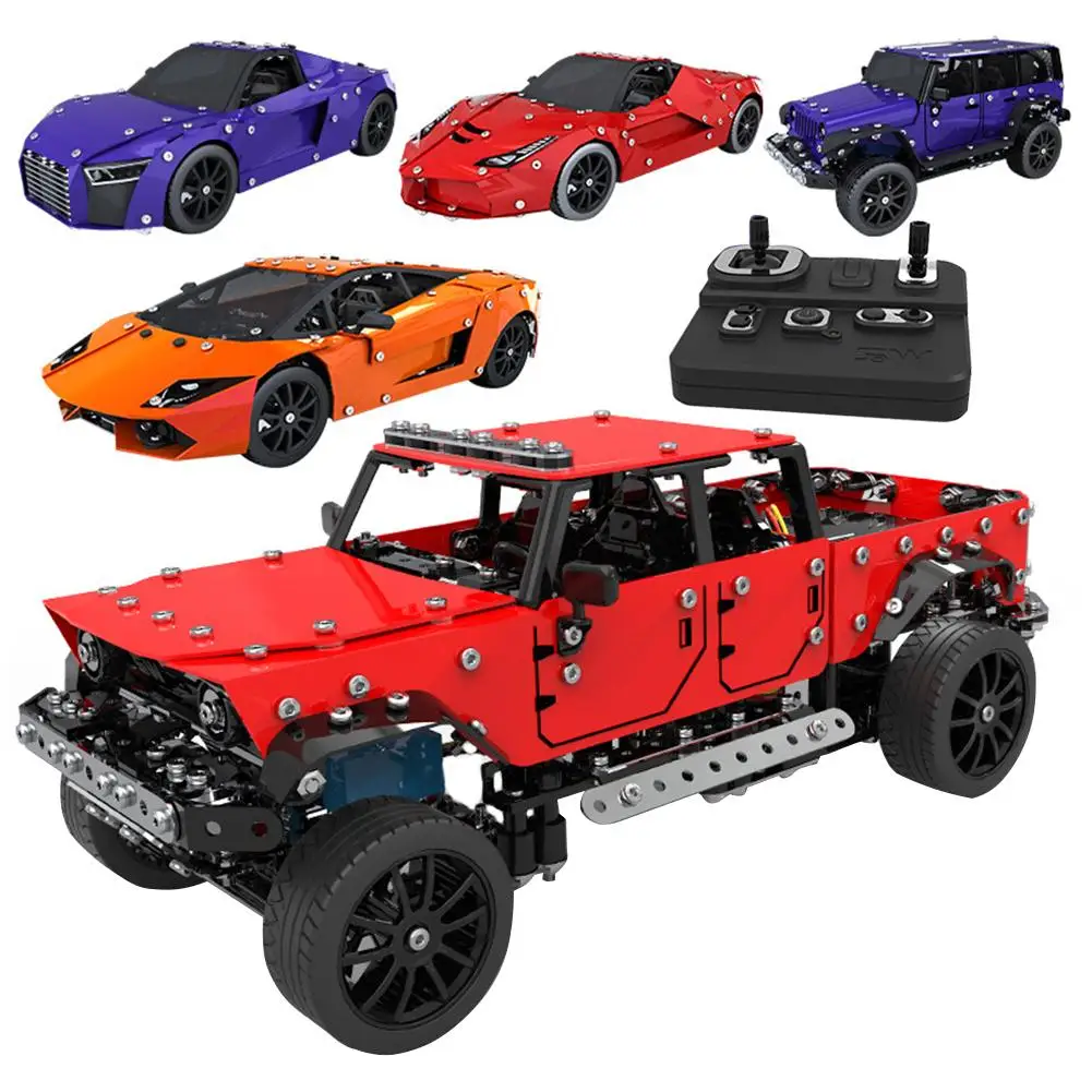 

DIY Simulation Car Toys Alloy Remote Control Car Detachable Assembled Remote Cars Toy Sturdy And Resistant To Falling