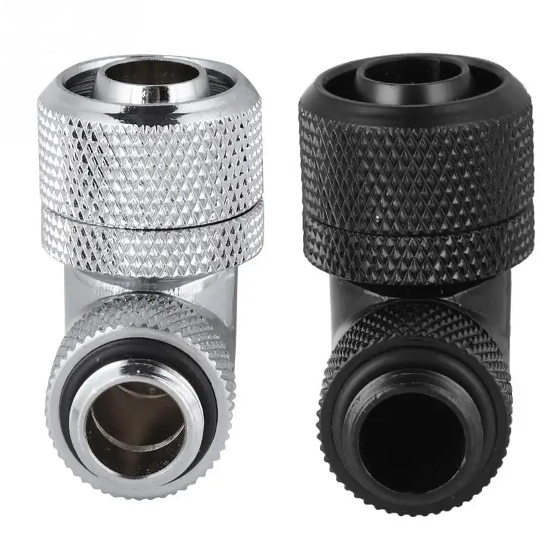 

G1/4 Thread Water Cooling Tube Fitting 90 Degree Right Angle Elbow Liquid Thick Tube for PC Computer Cooling Use