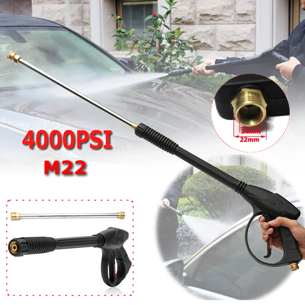 

4000psi M22 High Pressure Spray Guns Spraying Washer Extension Wand Nozzles Tips Cleaning Tool for Car Home Floors Walls