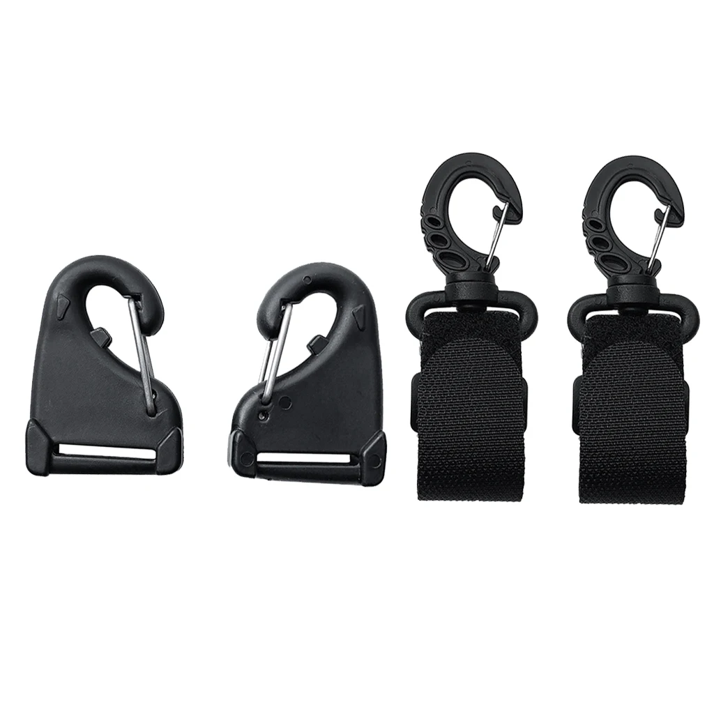 

2pcs Kayak Paddle Clip Oar Holders+2Pcs Nylon Kayak Webbing Snap Hooks High Quality