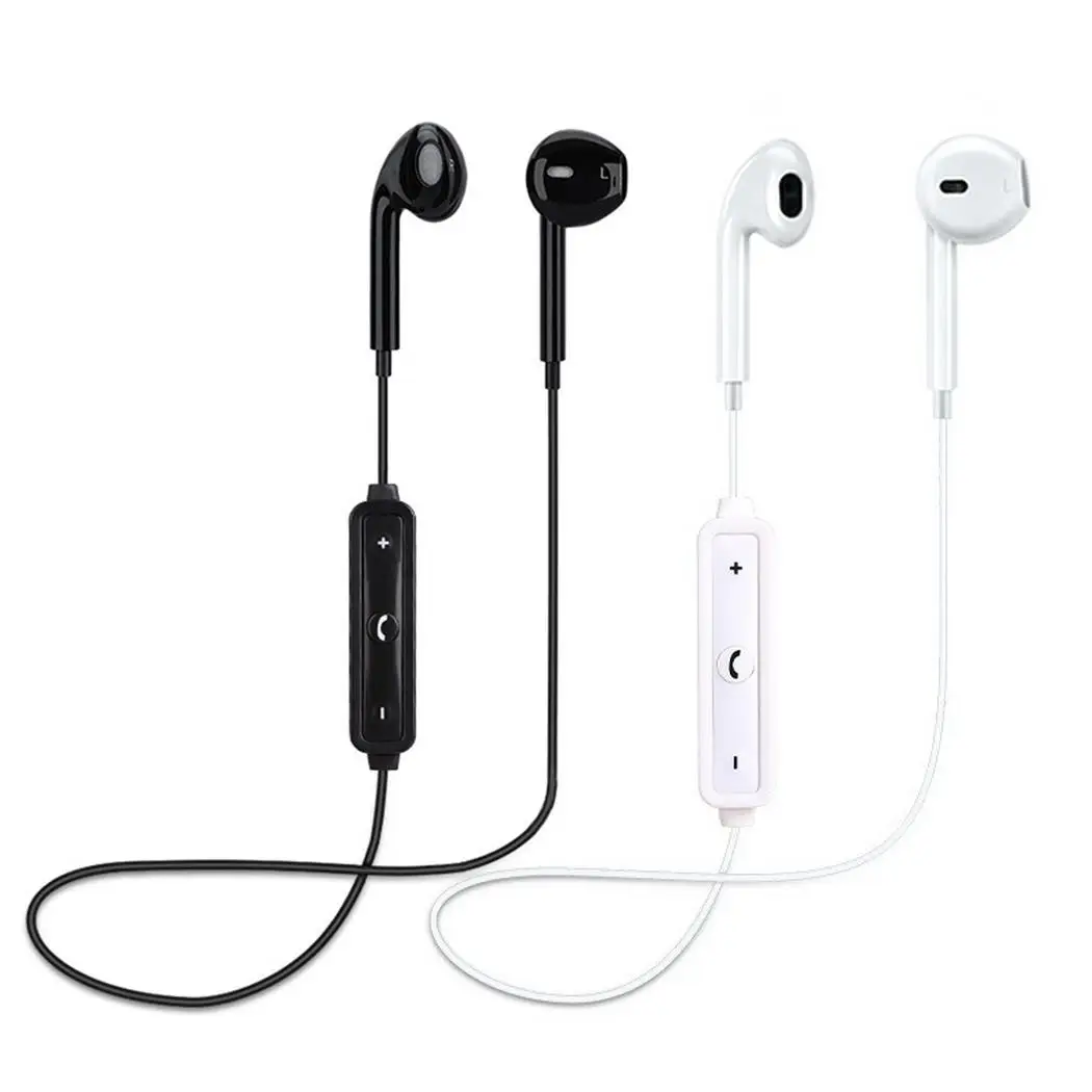 Беспроводная Bluetooth 4 1 Гарнитура Спортивная музыка черный белый наушники
