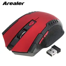 Arealer 2,4 г беспроводной мышь бизнес игровой мыши Компьютерные портативный 2400 точек на дюйм Регулируемый Оптический для портативных ПК