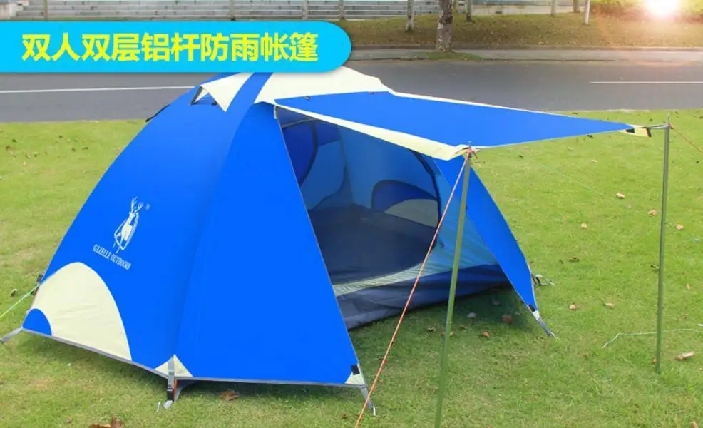 Алюминиевый полюс палатка 1-2 человек 210*140*115 см капроновые, силиконовые покрытие высокое качество открытый кемпинг Брезентовая Палатка