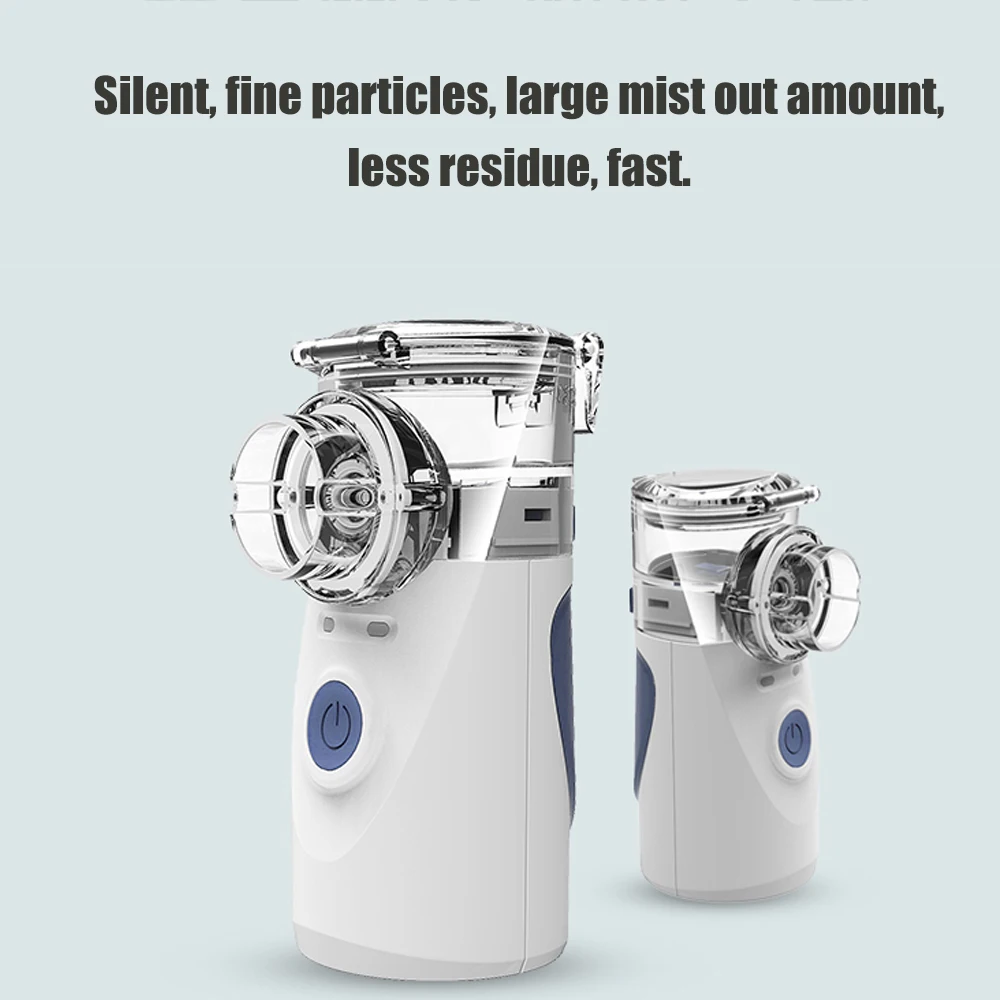 

Household Steaming Devices Medical Portable Operated Replaceable Battery Ultrasonic Nebulizer Fine Particles Less Residue