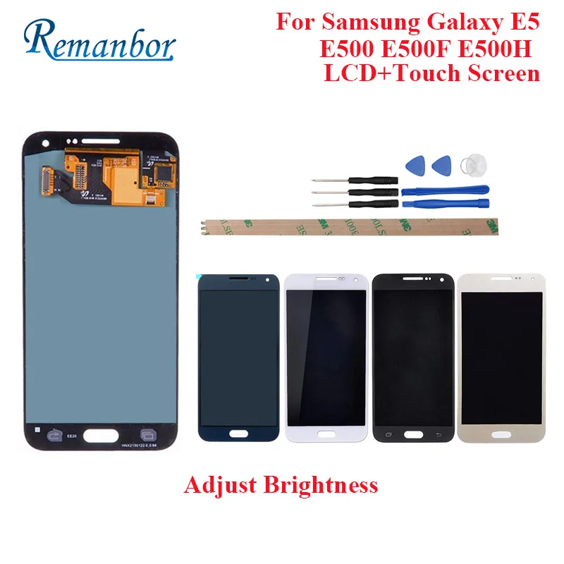 

Remanbor For Samsung Galaxy E5 LCD E500 E500F E500H LCD Display And Touch Screen Perfect Repair Parts Digital Accessory +Tools