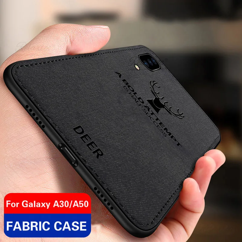 

Fabric Case For Samsung galaxy A50 A30 Case Animal Design TPU Silicone Frame Back Cover for Galaxy A305F A503F A30 50 Shockproof