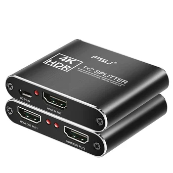 

4K HDMI Splitter HDCP Full HD Video HDMI Switch Switcher 1X2 Split 1 in 2 Out Amplifier Dual Display For HDTV DVD PS3 Xbox
