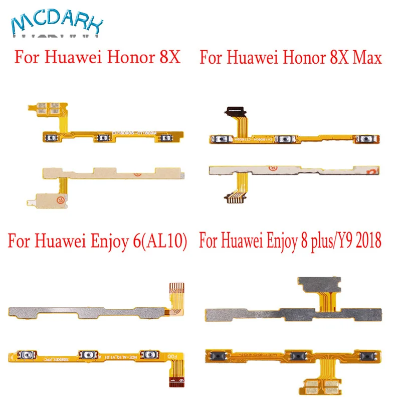 Гибкий кабель для Huawei Honor 8X Max Power с кнопкой громкости Enjoy 8 plus/Y9 2018 6(AL10) Аксессуары
