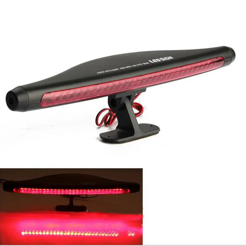 

Red 28 LED Car Auto Brake Lights Third 3RD Rear Tail Light High Mount Fog Stop Warning Lamp Bulb Lamp 2W 12V