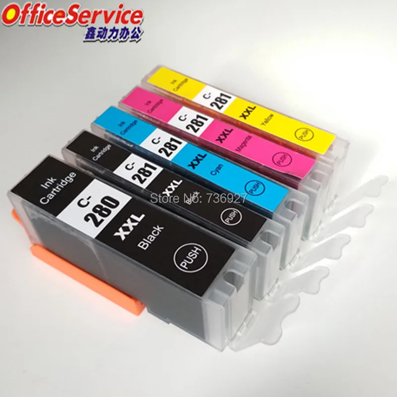 PGI 280 CLI 281 PGI280 280XL Compatible ink Cartridge For Canon PIXMA TR7520 TR8520 TS6120